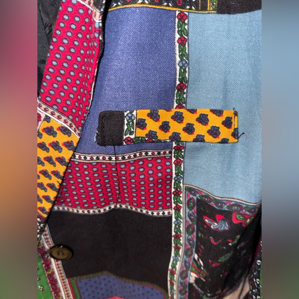 Vintage Patchwork Blazer Jacket | Boho Quilted St… - image 2